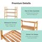 Multifunctional 4 Shelf Bamboo Plant Flower Storage Stand Rack